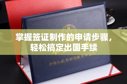 龙陵掌握签证制作的申请步骤，轻松搞定出国手续