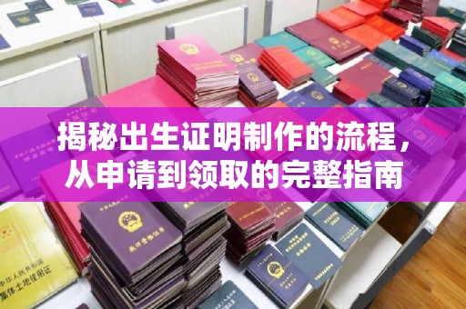 龙陵揭秘出生证明制作的流程，从申请到领取的完整指南