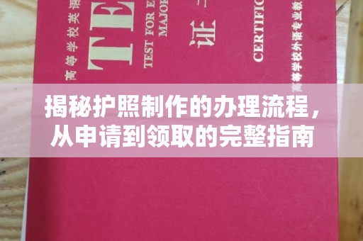 龙陵揭秘护照制作的办理流程，从申请到领取的完整指南