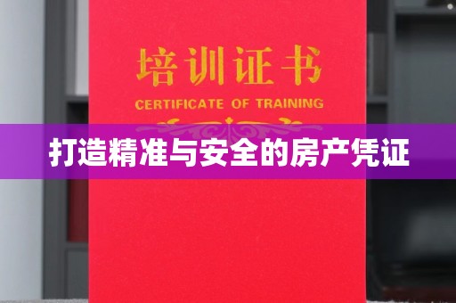 龙陵打造精准与安全的房产凭证